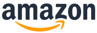 The Amazon logo features the word amazon in bold, lowercase black letters with an orange arrow underneath, curving from the letter a to z, resembling a smile.
